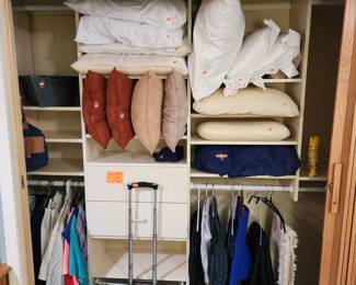 Pillows and clothing