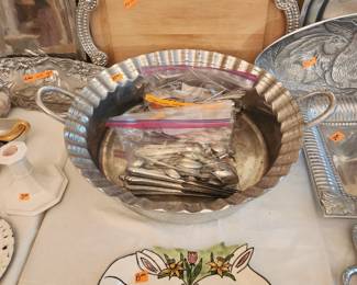Pewter and rabbit serving pieces of all kinds