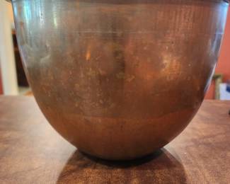 Copper mixing bowl