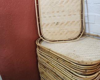 Vintage Bamboo Trays