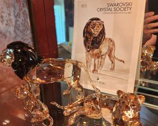 Swarovski Crystal Society Lions
