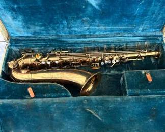 Antique Holton Saxophone With Case
