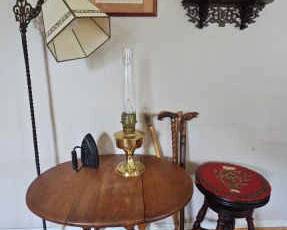Decorative Collectables, Hand Carved Canes, Claw Foot Stool
