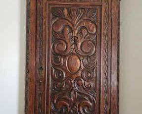 Antique Hanging Corner Cabinet