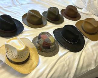 Lot Of Vintage Fedoras And Wool Cowboy Hats
