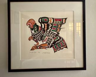 Photo 1 of 2 - Framed art print titled "Thunder Bend" by Johnathan Maxwell Henderson