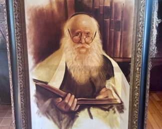 Religious man reading from a book, signed by Sidlauskas Photo 1 of 2