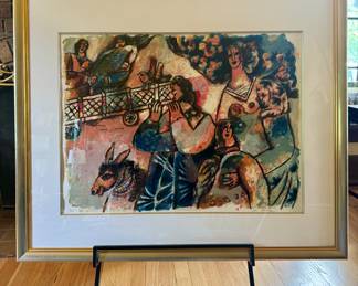 Photo 1 of 2 - Lithograph, The first mornings of the world by Theo Tobiasse