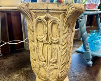 Old, large terra cotta planter, beautiful for inside or outside large plant.