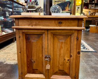 Solid wood small end table