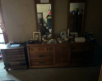 Dressers and cabinets, various items