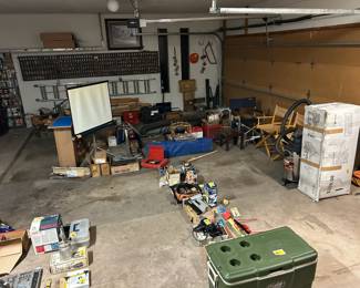 Tools, decor, and vintage equipment