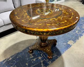 Inlaid Round Table Orlando Estate Auction