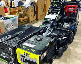 Generators, Lawn Mowers and Pressure Washers Orlando Estate Auction