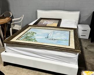 Bed and Artwork Orlando