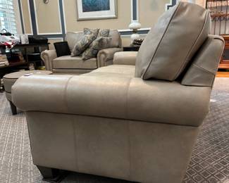 W38 - $1500. Smith Brothers Leather Loveseat. Measures 75" wide x 38" deep x 36" tall. Back cushions are fixed. Bottom cushions come off for moving/cleaning. Very good used condition! No rips / tears / holes etc. Nice high quality leather!