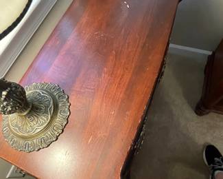 W68 - $300 PAIR. Newport Cabinet Solid Wood Furniture. Measures 32" x 17.25" deep x 30.5" tall. One has significantly more wear than the other. All drawers slide.