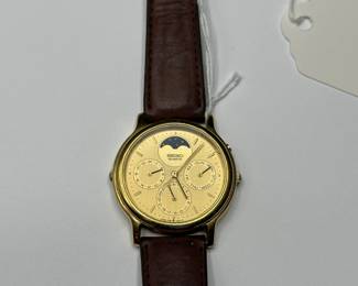 J25 - $75. Seiko Moon Phase Watch. Needs battery.