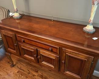 W2 - $300. Alexander Julian Home Colors Sideboard. Measures 55.5" wide x 20" deep x 36.25" tall.
