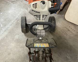 W139 - $175. Stihl MM55 Yard Boss tiller.