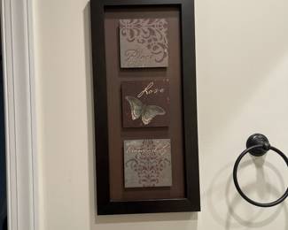 W86 - $12. Butterfly wall decor.