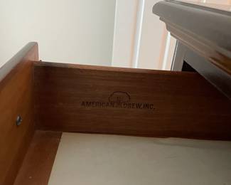 W26 - $125. American Drew Clothing Armoire. Measures 40" wide x 19" deep x 62" tall.