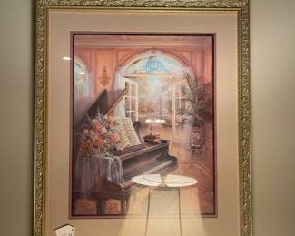 W61 - $25. Small Framed Print. Measures 21.75" x 25.5".