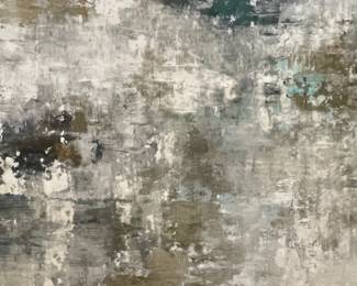 W35 - $250. LARGE Abstract Wall Hanging "Tracing Illusion". Purchased from Whitley Furniture Galleries. Measures 65" wide x 48" tall. (Retail was $1179 - purchased on sale for $779.)