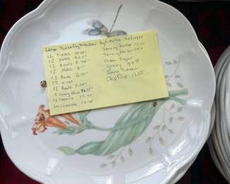 W103 - $315. Lenox Butterfly Meadow set