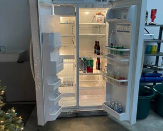 W96 - $75. Garage Fridge. Works just fine!