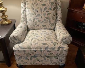 W60 - $300 right chair. Smith Brother of Berne Upholstered Side Chair. This one is like new $300 - right chair in photo). Measures 29.5" wide x 37.5" deep x 37.5" tall.