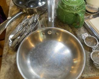 W117 - $25. All Clad stainless steel skillet. 10"