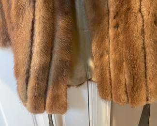 W154 - $95. Ladies Mink Fur with leather accents. Probably size Large / XL.