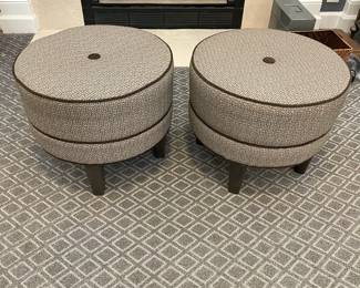 W42 - $100 each. *2 available* Smith Brothers of Berne "Cocktail Ottoman". Measures 20.5" x 17" tall.
