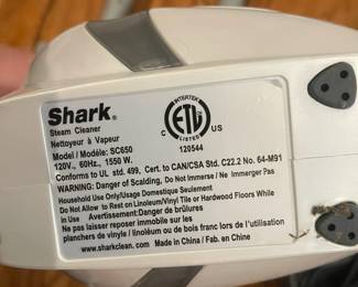 W82 - $50. Shark SC650 steam cleaner with accessories