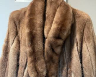 W154 - $95. Ladies Mink Fur with leather accents. Probably size Large / XL.