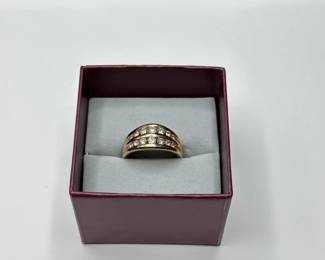 J2 - $750. Size 8.5. 14kt & Diamond Ladies Ring.