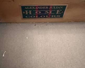 W2 - $300. Alexander Julian Home Colors Sideboard. Measures 55.5" wide x 20" deep x 36.25" tall.