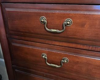 W67 - $200. Newport Cabinet - Solid Wood Furniture. Measures 26" wide x 17" deep x 57.5" tall. Does show signs of wear / minor scratches.