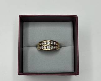J2 - $750. Size 8.5. 14kt & Diamond Ladies Ring.
