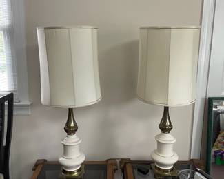 W90 - $80 Pair of Tall Table Lamps.