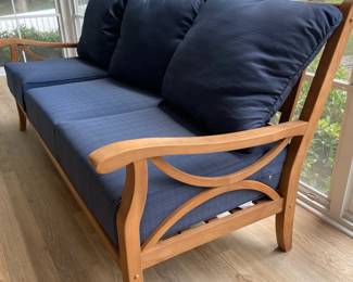 W120 - $600 Cambridge Casual Teak Outdoor Couch. Excellent condition. 76"wide x 32"deep x 36"tall. Has been used in a 3 season room - protected from pollen!