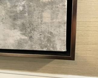 W35 - $250. LARGE Abstract Wall Hanging "Tracing Illusion". Purchased from Whitley Furniture Galleries. Measures 65" wide x 48" tall. (Retail was $1179 - purchased on sale for $779.)
