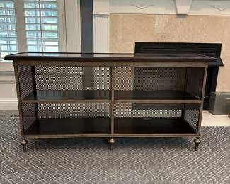 W47 - $300 EACH. *2 Available* Universal Furniture Proximity Console Table. Measures 60" wide x 16" deep x 29" tall. Both have minor scuffs/marks on the top. Sturdy and solid!