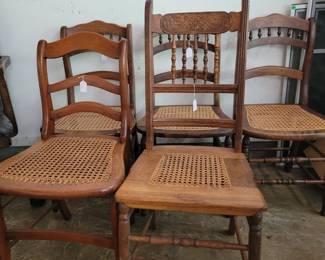 Lg selection of vintage chairs