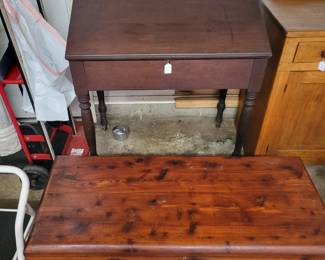 Spinet lift top desk & Cedar chest