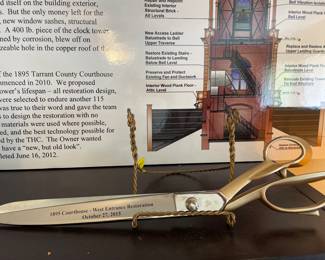 Ribbon Cutting Shears from Fort Worth Courthouse Restoration Ceremony 2015