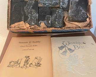 Original books by Fort Worth’s own Carol Keller, including the printing blocks that may be illustrations in this particular book.