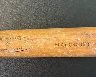 Vintage mini baseball bat "Lone Star" Bat, 14 inches, made in Crockett Texas