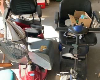 Scooters - one needs a battery and the other one repair